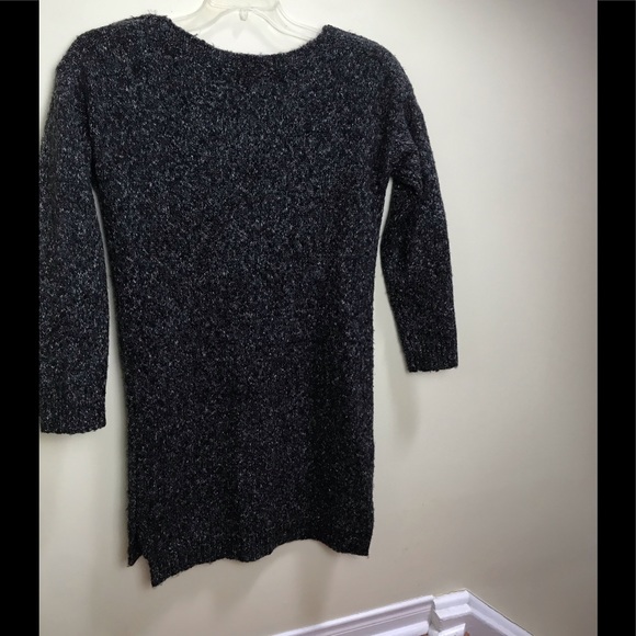 BCBG NWOT Tunic Sweater Dress Zippers Shoulders Knit Soft Minimalist Tunic Top - Picture 4 of 8